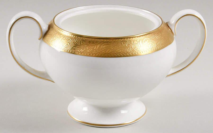 Ascot Globe Shape Sugar Bowl No Lid by Wedgwood-1