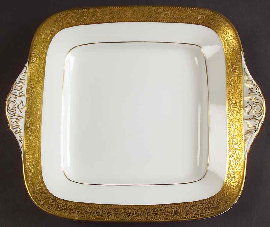 Ascot Square Handled Cake Plate by Wedgwood-1