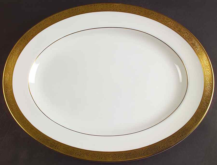 Ascot 17" Oval Serving Platter by Wedgwood-1