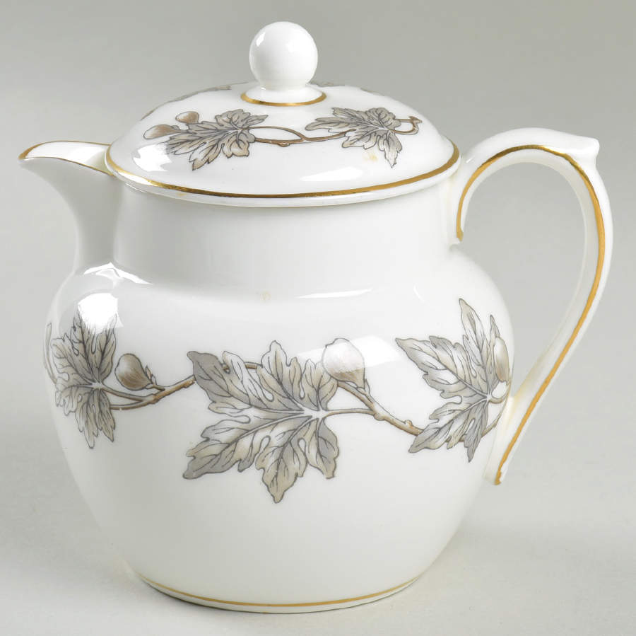 Ashford Grey Individual Teapot & Lid by Wedgwood-1
