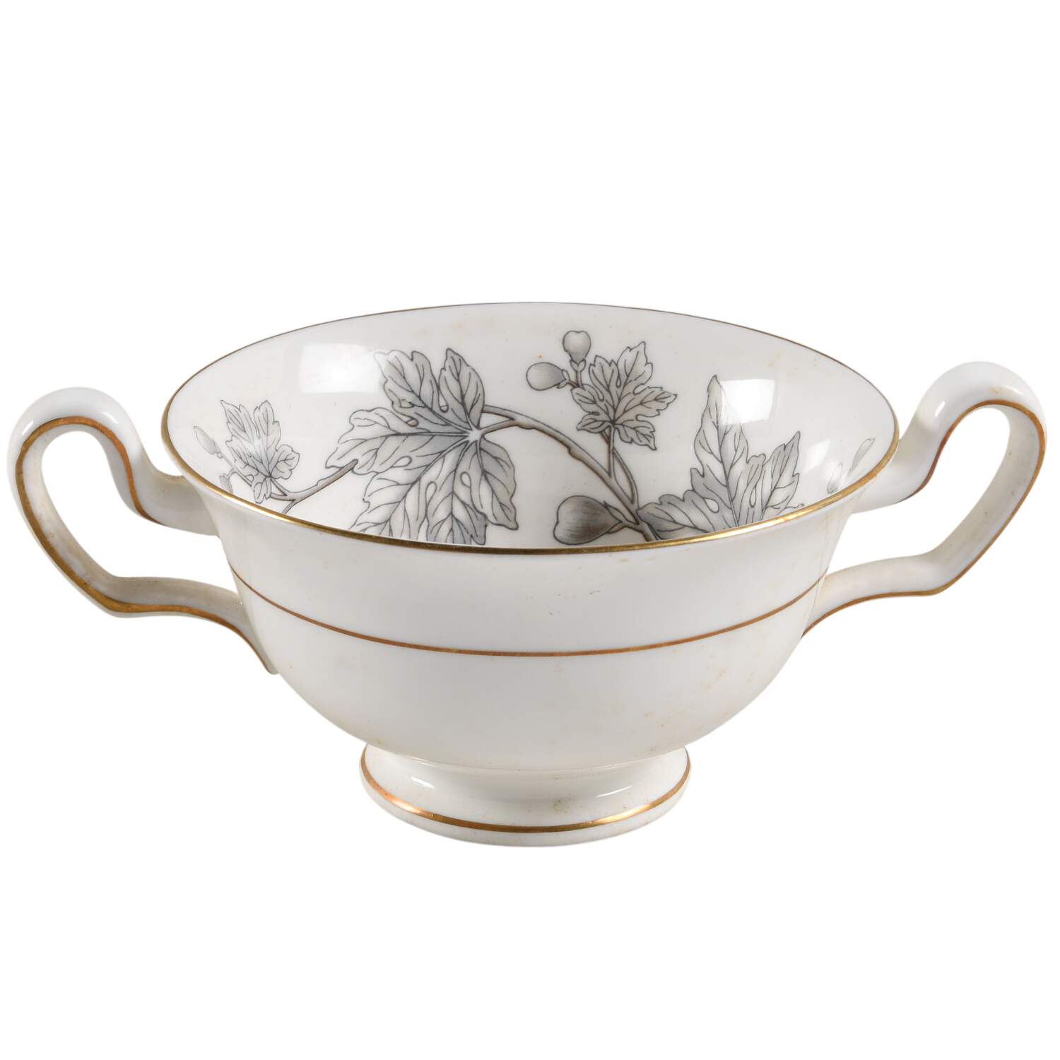 Ashford Grey Footed Cream Soup Bowl by Wedgwood-1