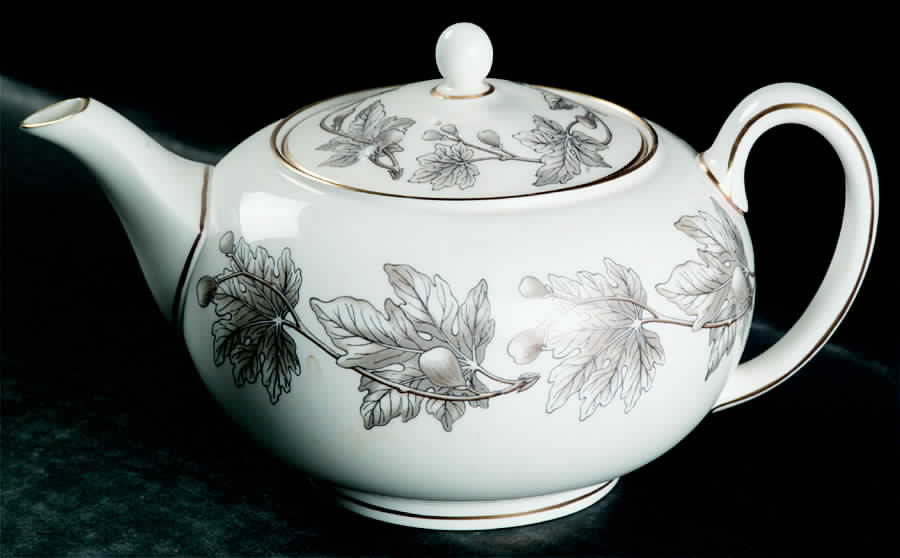 Ashford Grey Teapot & Lid by Wedgwood-1