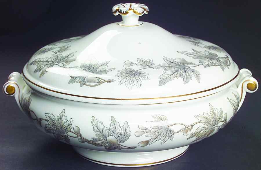 Ashford Grey Round Covered Vegetable by Wedgwood-1