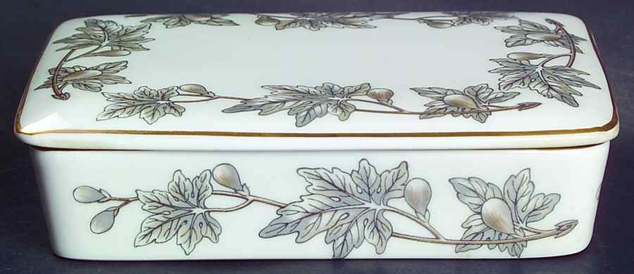 Ashford Grey Cigarette Box & Lid by Wedgwood-1