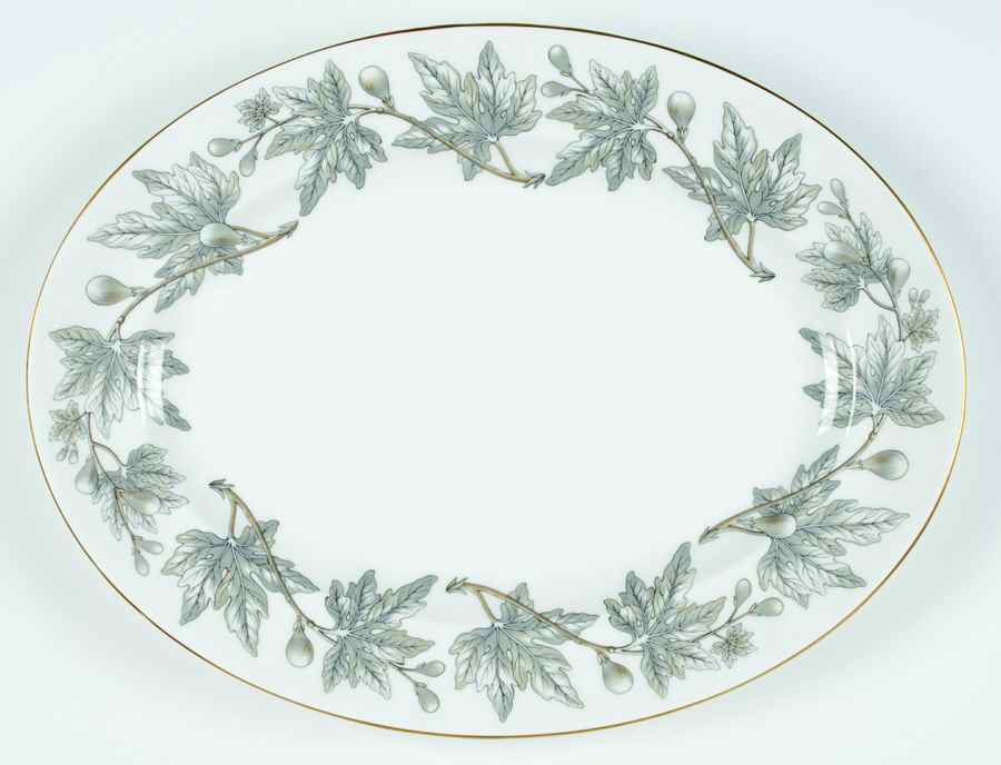 Ashford Grey 15" Oval Serving Platter by Wedgwood-1