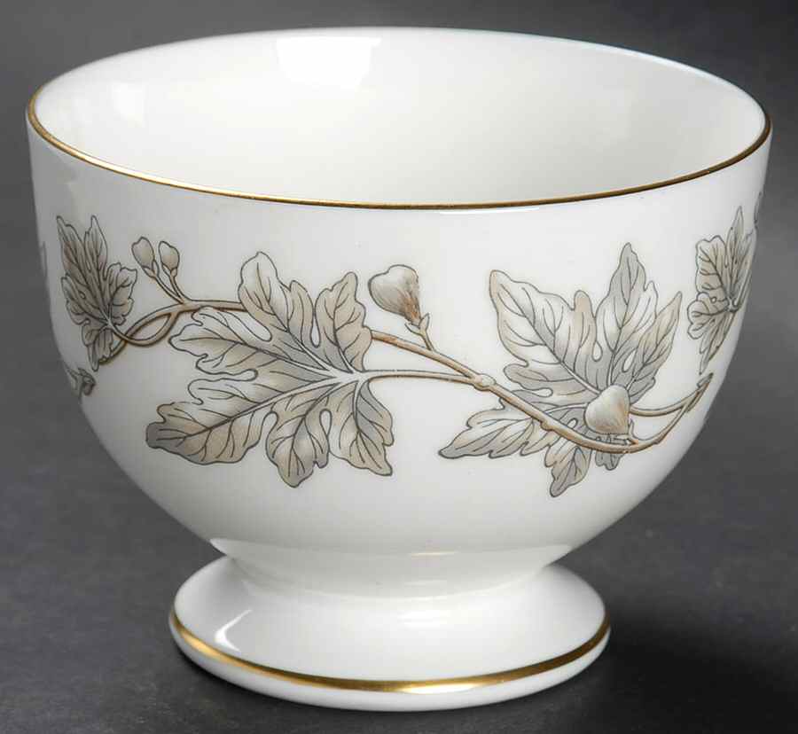Ashford Grey Open Sugar Bowl by Wedgwood-1