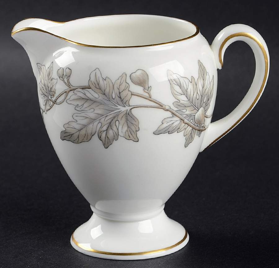 Ashford Grey Globe Shape Creamer by Wedgwood-1