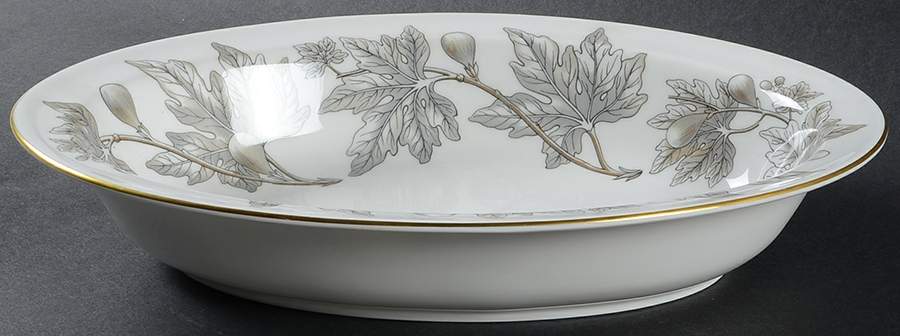 Ashford Grey 10" Oval Vegetable Bowl by Wedgwood-1