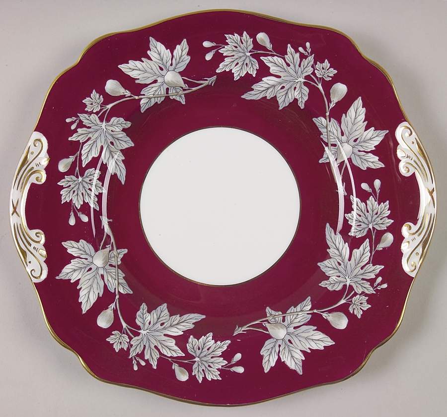 Ashford Red Square Handled Cake Plate by Wedgwood-1