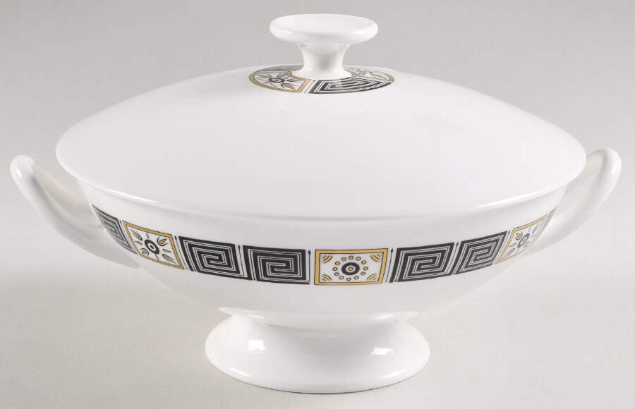 Asia Black Round Covered Vegetable by Wedgwood-1