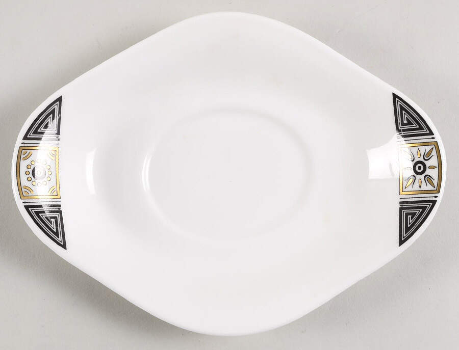Asia Black Underplate for Gravy Boat by Wedgwood-1