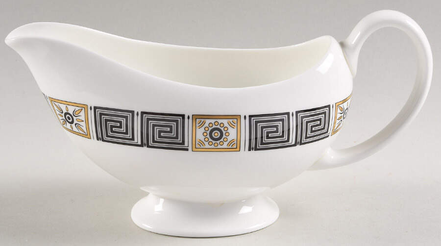 Asia Black Gravy Boat by Wedgwood-1