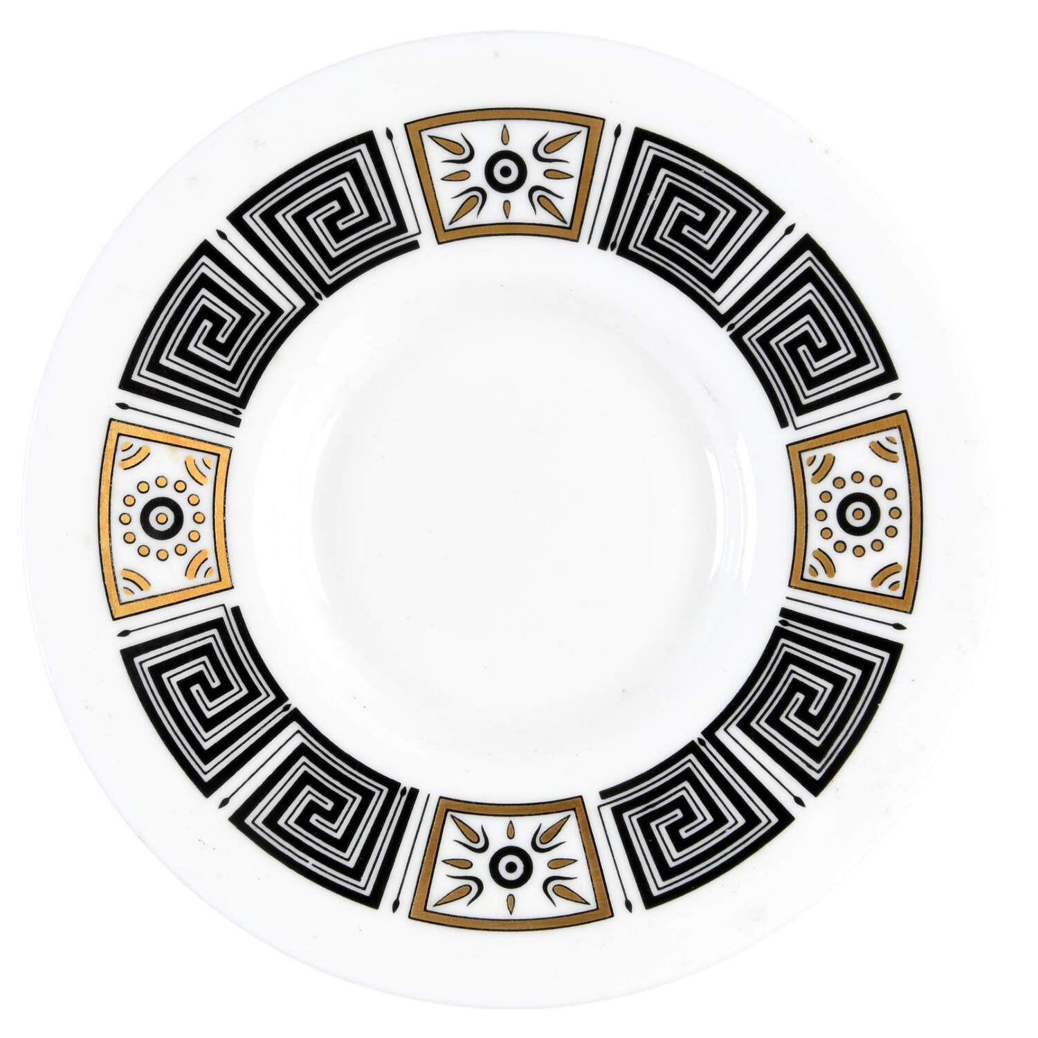 Asia Black Saucer for Bond Shape Demitasse Cup by Wedgwood-1