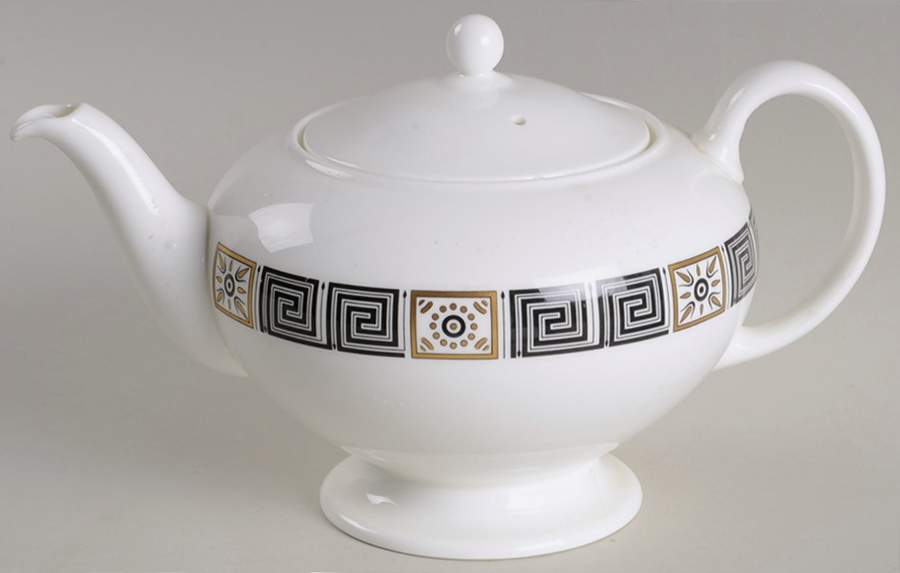 Asia Black Teapot & Lid by Wedgwood-1