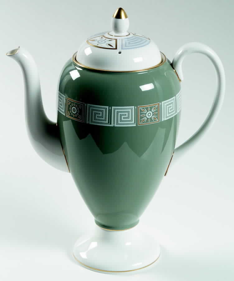 Asia Green Coffee Pot & Lid by Wedgwood-1