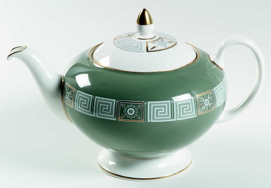 Asia Green Teapot & Lid by Wedgwood-1