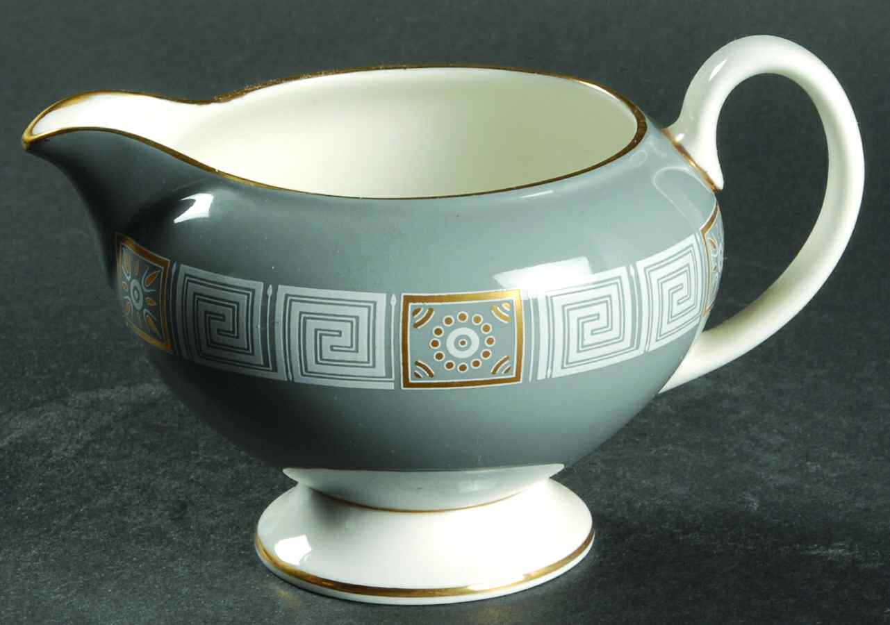 Asia Gray Leigh Shape Creamer by Wedgwood-1