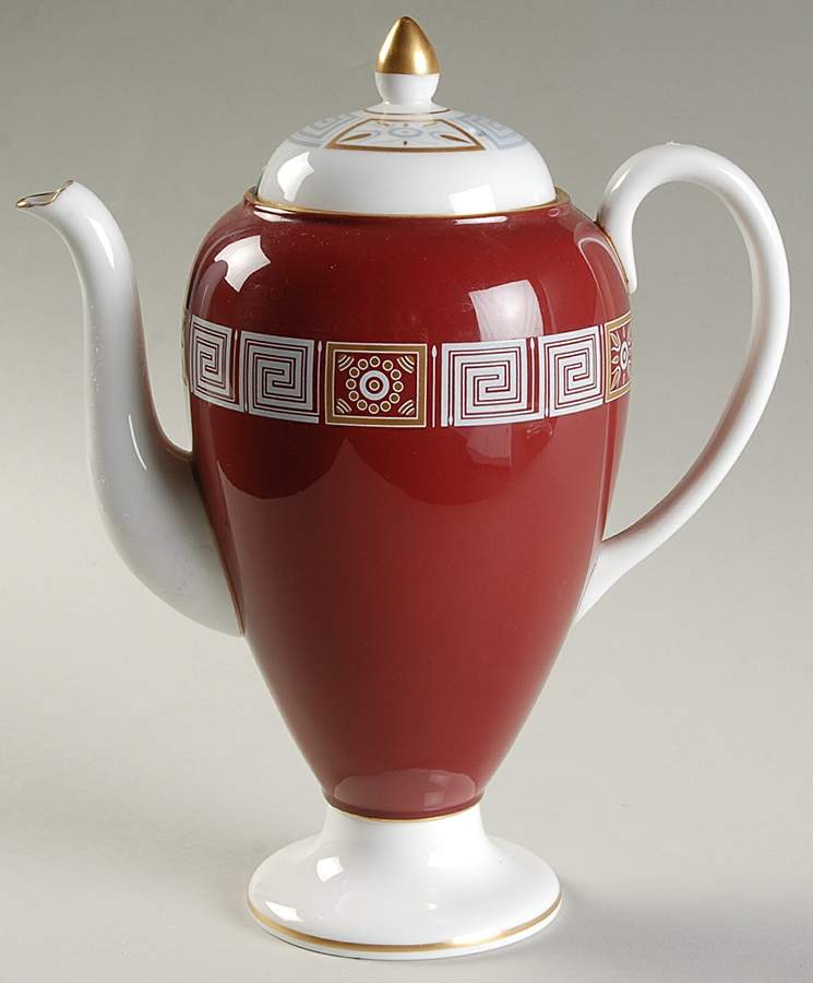 Asia Red Small Coffee Pot & Lid by Wedgwood-1