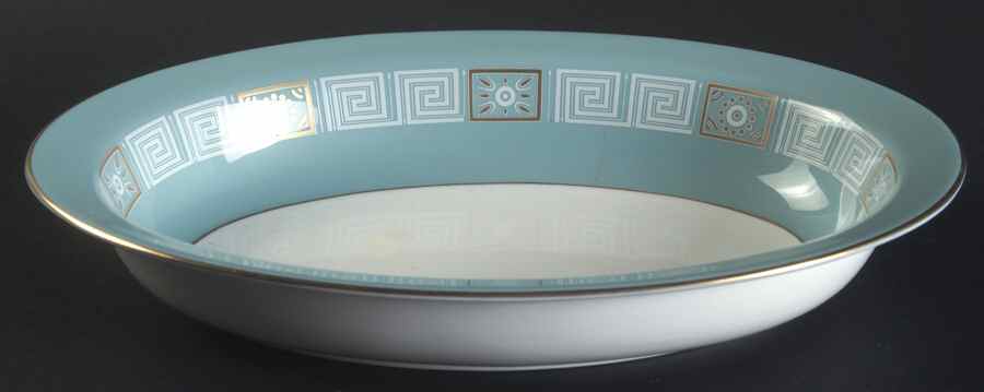 Asia Turquoise 10" Oval Vegetable Bowl by Wedgwood-1