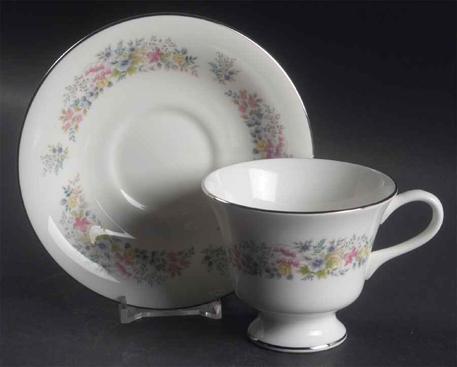 Aspen Footed Cup & Saucer Set by Wedgwood-1