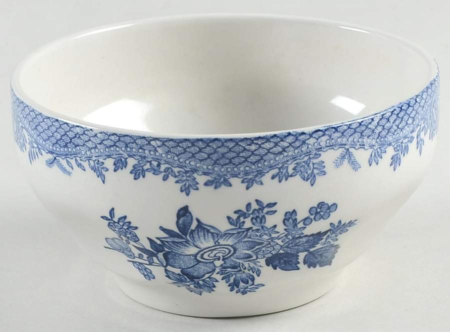 Asiatic Pheasant Blue Open Sugar Bowl by Wedgwood-1