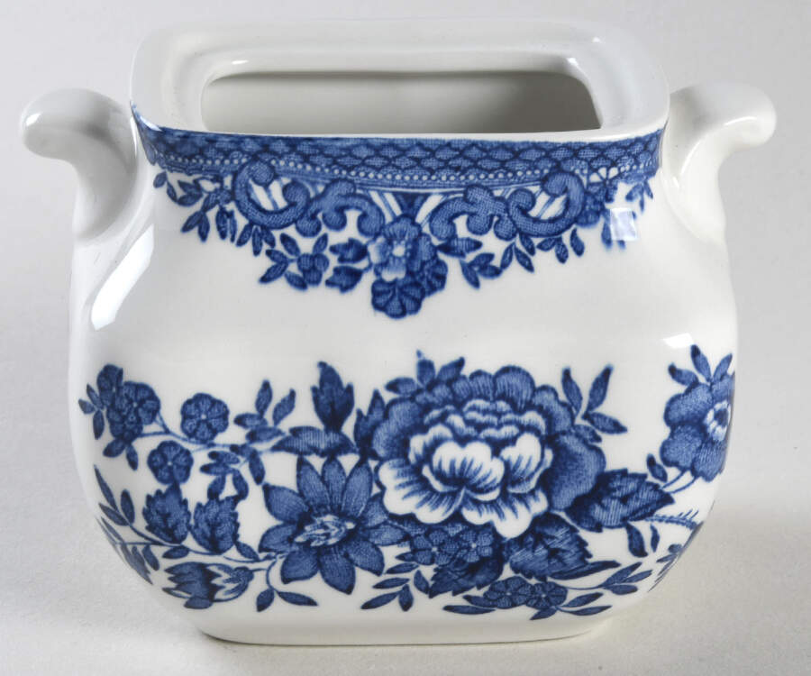 Asiatic Pheasant Blue Sugar Bowl No Lid by Wedgwood-1