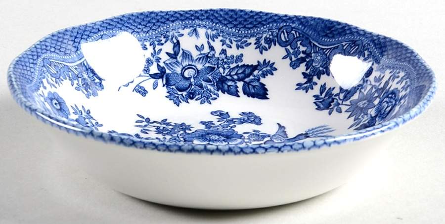 Asiatic Pheasant Blue Fruit/Dessert (Sauce) Bowl by Wedgwood-1