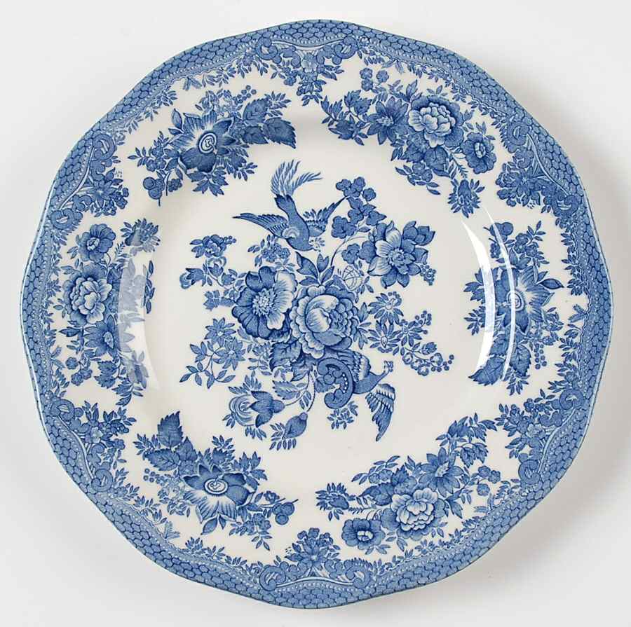 Asiatic Pheasant Blue Salad Plate by Wedgwood-1