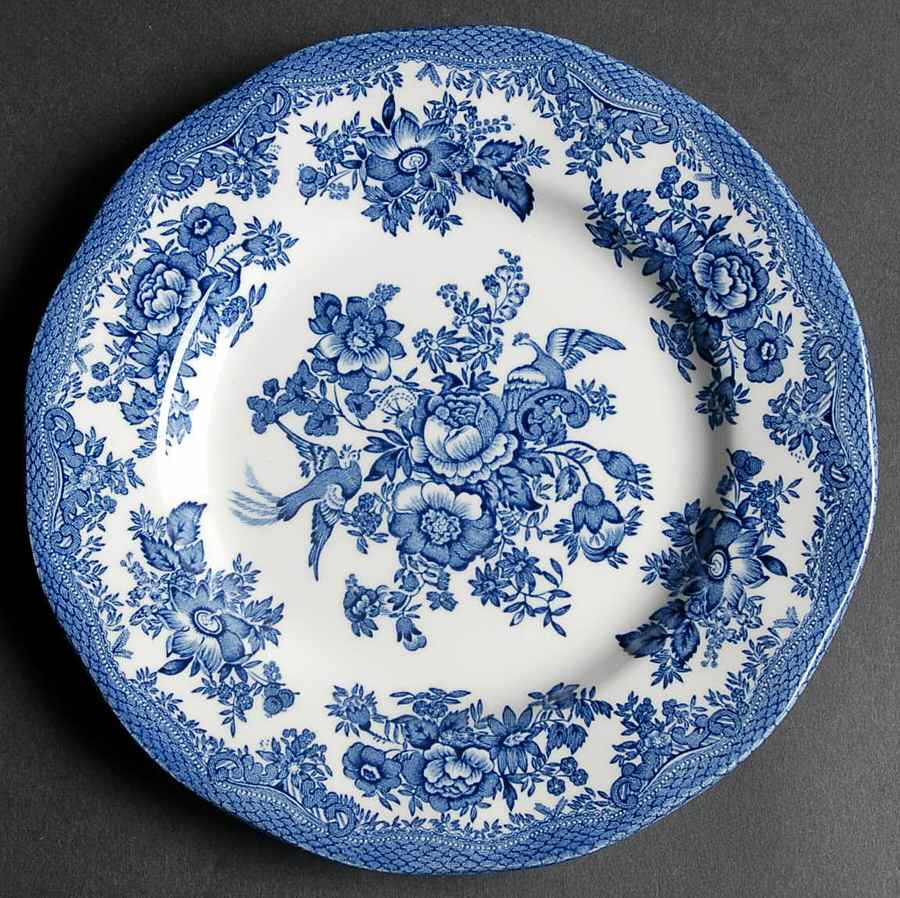 Asiatic Pheasant Blue Bread & Butter Plate by Wedgwood-1