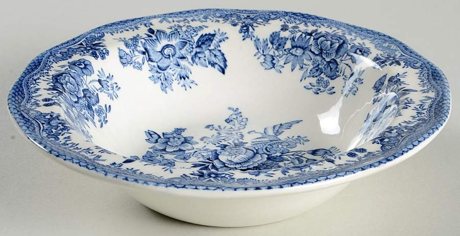 Asiatic Pheasant Blue Fruit/Dessert (Sauce) Bowl by Wedgwood-1