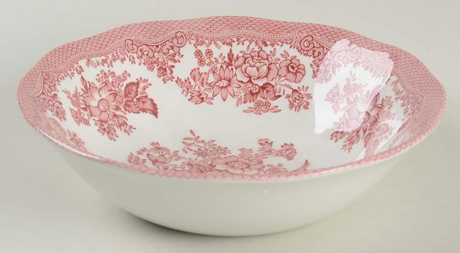 Asiatic Pheasants Pink (Enoch) Coupe Cereal Bowl by Wedgwood-1