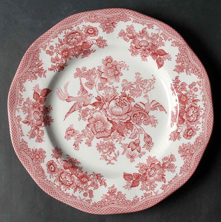 Asiatic Pheasants Pink (Enoch) Dinner Plate by Wedgwood-1