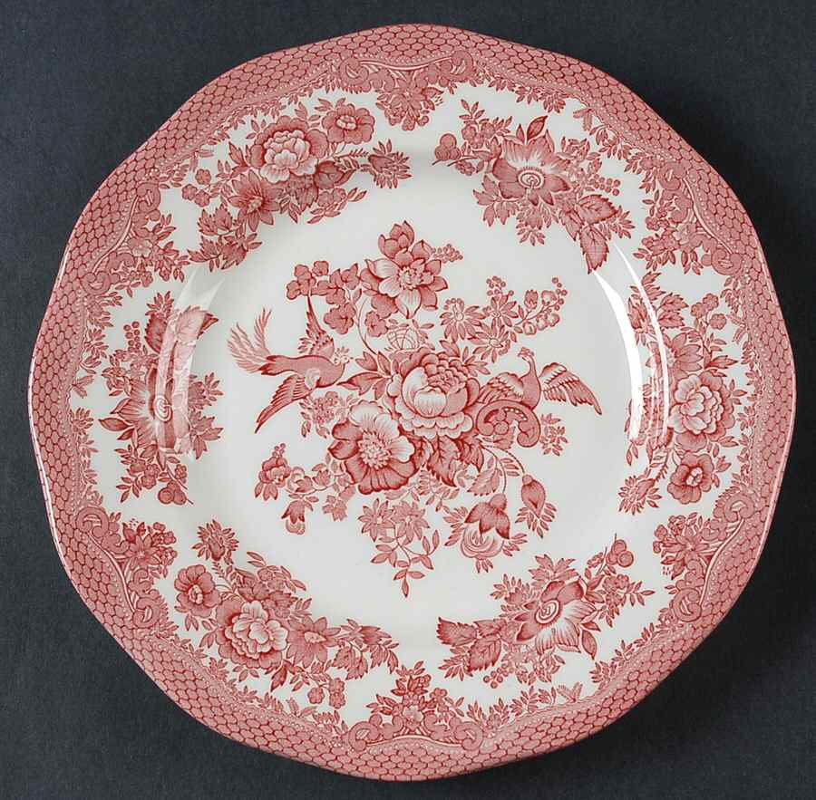 Asiatic Pheasants Pink (Enoch) Salad Plate by Wedgwood-1