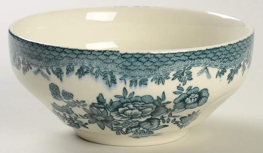 Asiatic Pheasants Teal Open Sugar Bowl by Wedgwood-1