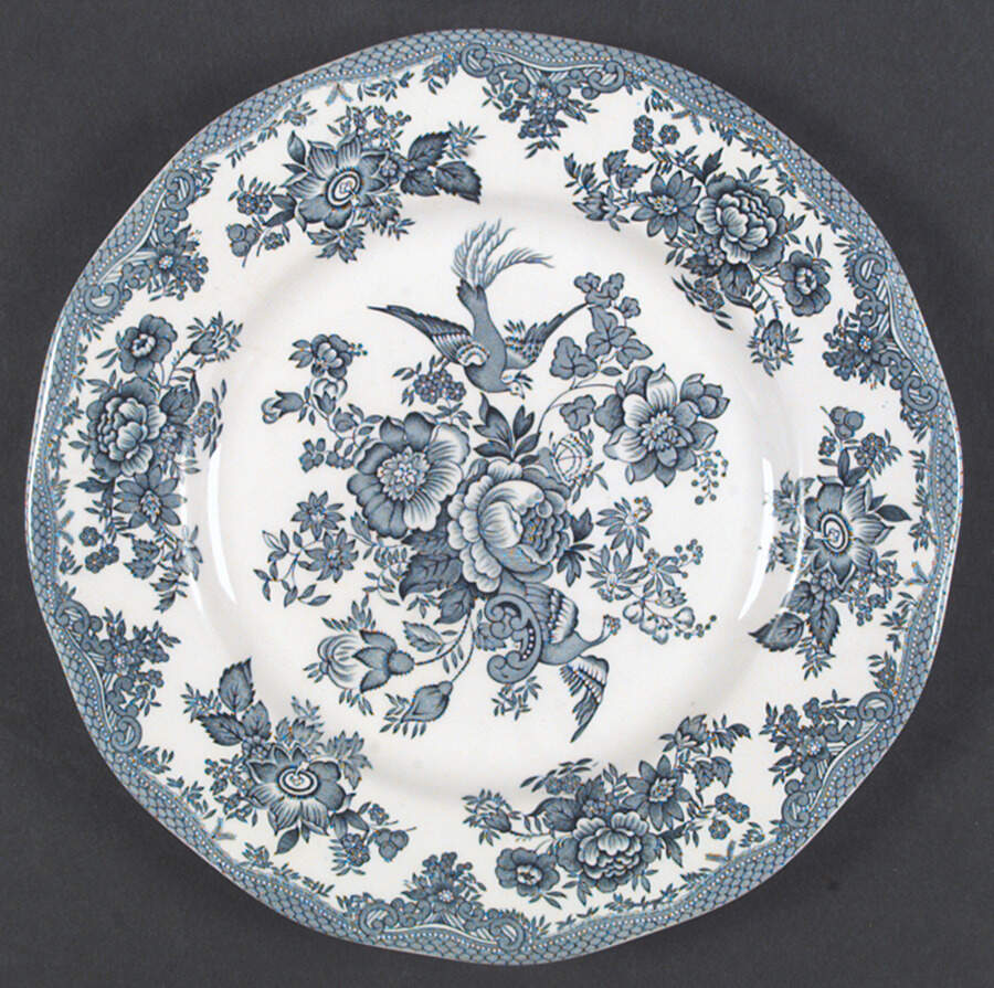 Asiatic Pheasants Teal Dinner Plate by Wedgwood-1