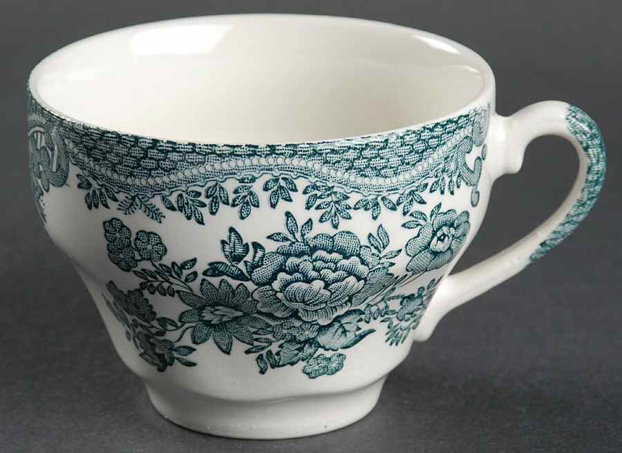 Asiatic Pheasants Teal Flat Cup by Wedgwood-1