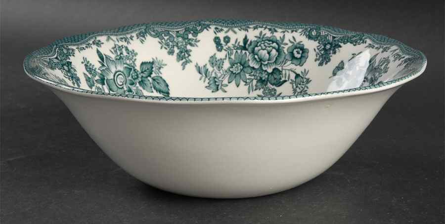 Asiatic Pheasants Teal 8" Round Vegetable Bowl by Wedgwood-1