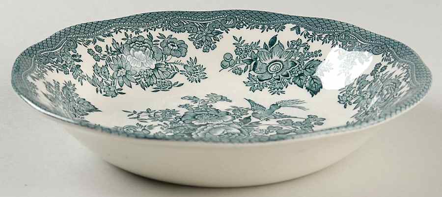 Asiatic Pheasants Teal Coupe Soup Bowl by Wedgwood-1