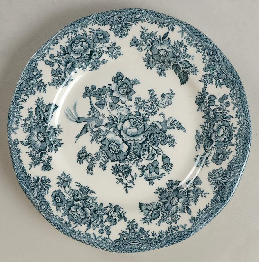 Asiatic Pheasants Teal Dessert/Pie Plate by Wedgwood-1