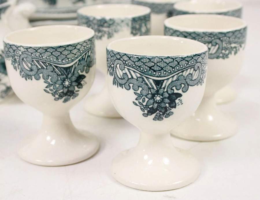 Asiatic Pheasants Teal Single Egg Cup by Wedgwood-1