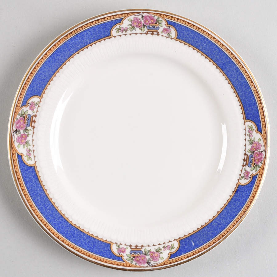 Astor (Flowers On Border, Older) Dessert/Pie Plate by Wedgwood-1