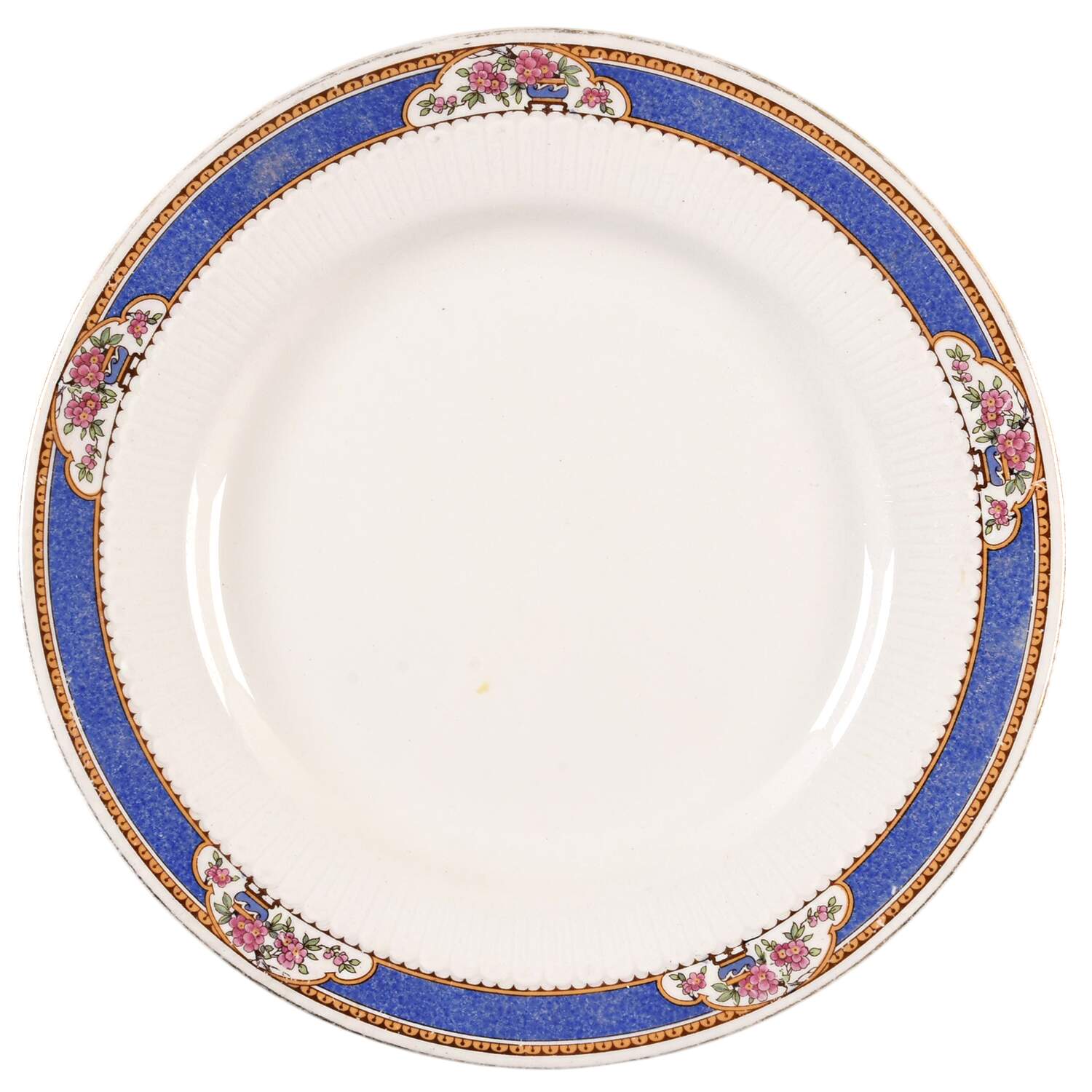 Astor (Flowers On Border, Older) Luncheon Plate by Wedgwood-1