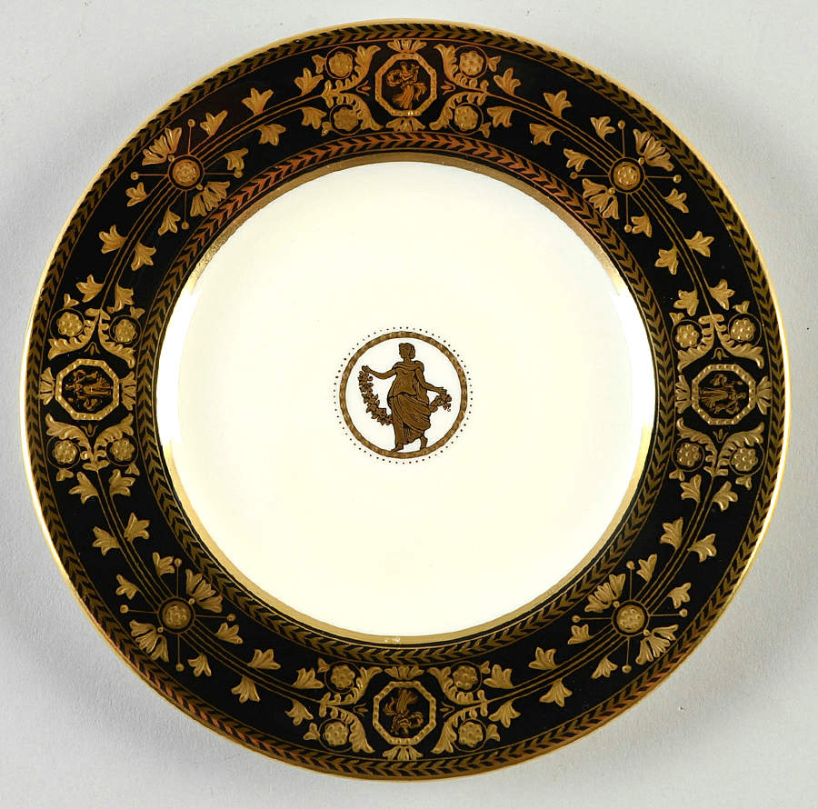 Astbury Black Bread & Butter Plate by Wedgwood-1