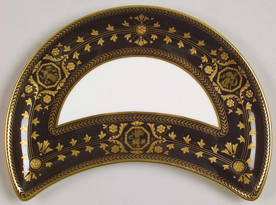 Astbury Black Crescent Salad Plate by Wedgwood-1