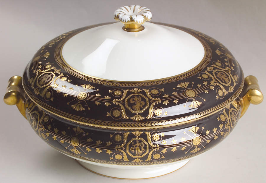 Astbury Black Round Covered Vegetable by Wedgwood-1