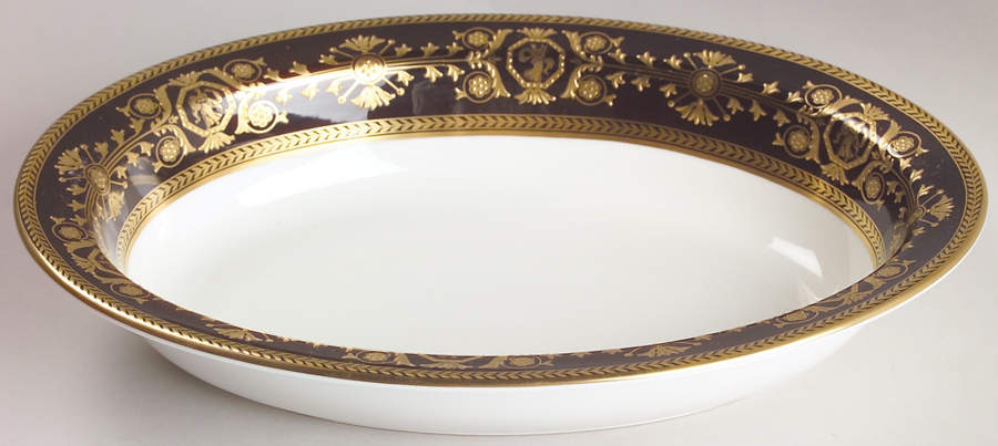 Astbury Black 10" Oval Vegetable Bowl by Wedgwood-1