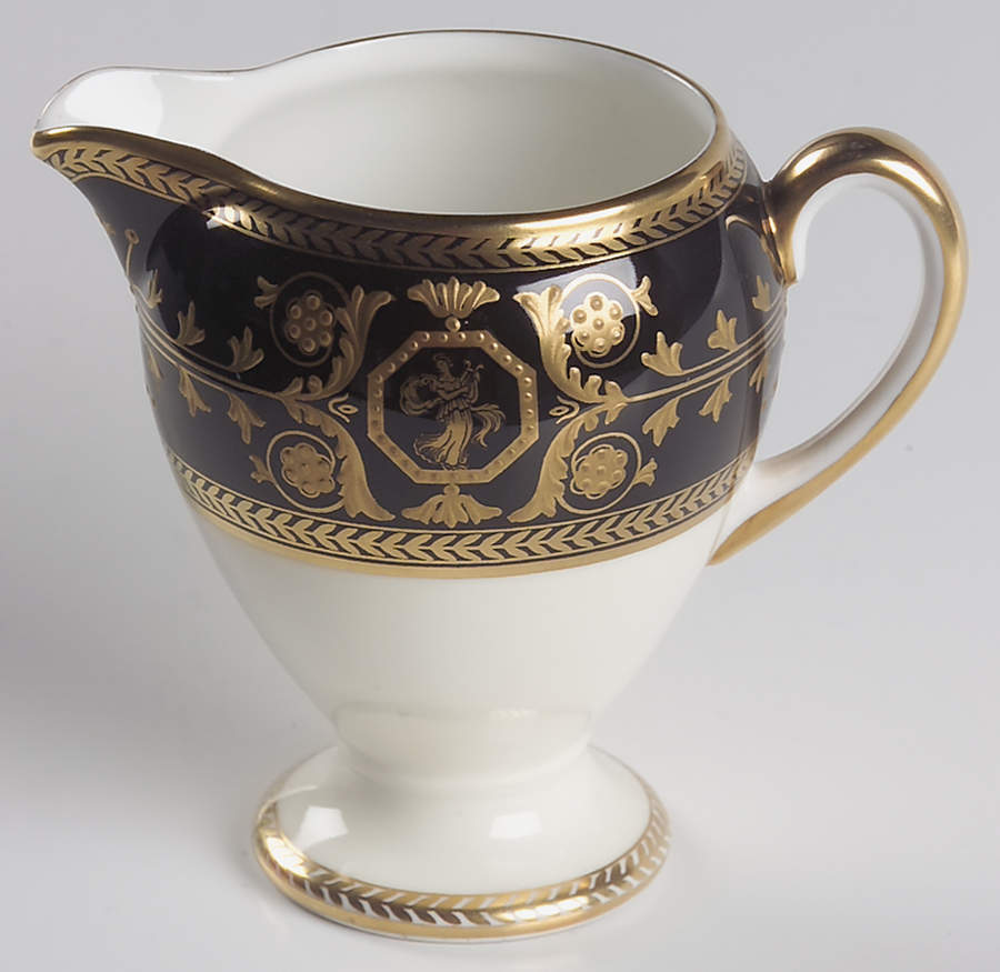 Astbury Black Globe Shape Creamer by Wedgwood-1