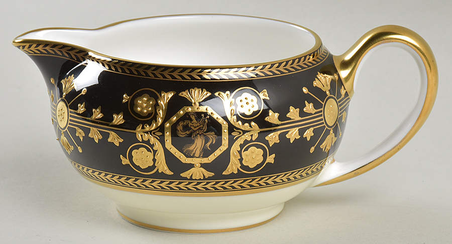 Astbury Black 146 Shape Creamer by Wedgwood-1