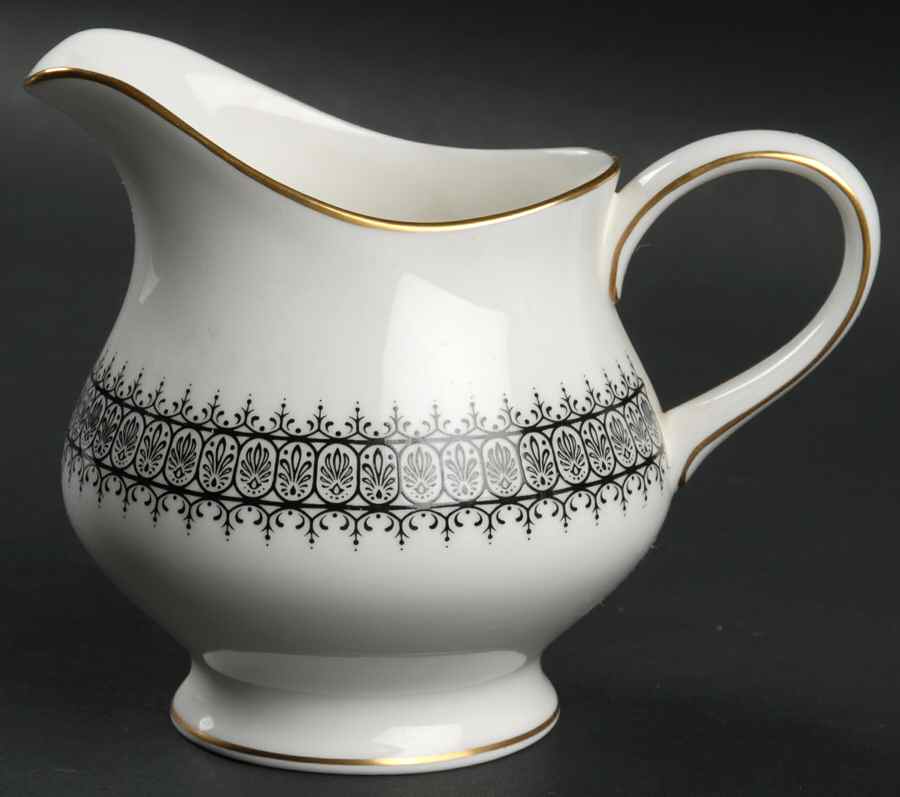 Astor Black On White (Newer) Creamer by Wedgwood-1