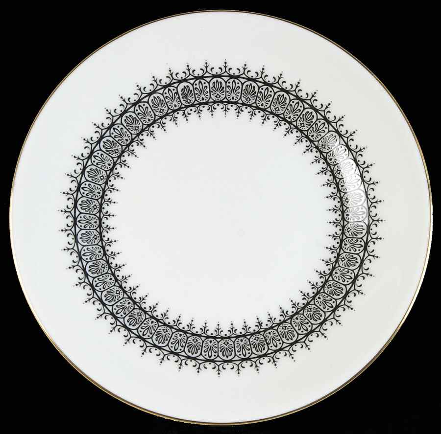 Astor Black On White (Newer) Bread & Butter Plate by Wedgwood-1